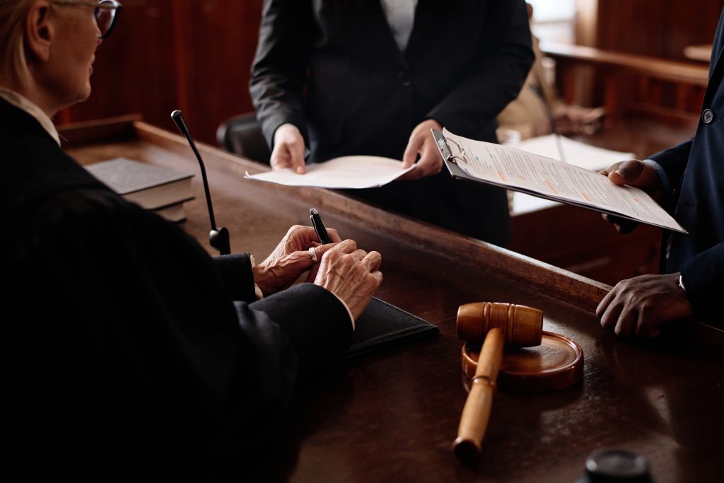 judge and papers